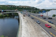Doprava se kvůli opravě Barrandovského mostu podle dat výrazně nezhoršila