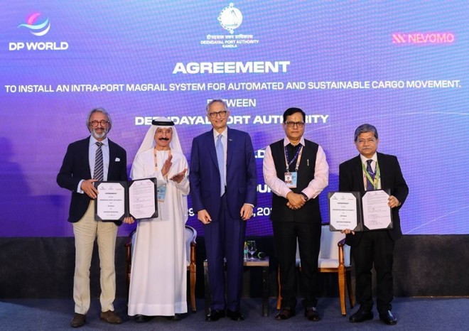 ​Společnosti Nevomo, DP World a DPA se dohodly na nasazení technologie MagRail v Indii