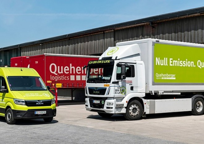 Quehenberger Logistics rozšířil svůj park o tři dodávky MAN eTGE
