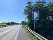 Nouzové zálivy na dálnici D7 u Prahy byly zprovozněny o měsíc dříve
