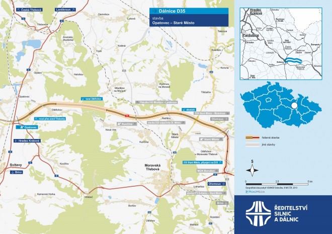 ​Ministerstvo dopravy vyzvalo k podání nabídek na dostavbu dálnice D35 formou PPP projektu