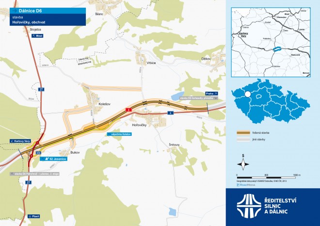​Ředitelství silnic a dálnic dokončilo D6 ve Středočeském kraji
