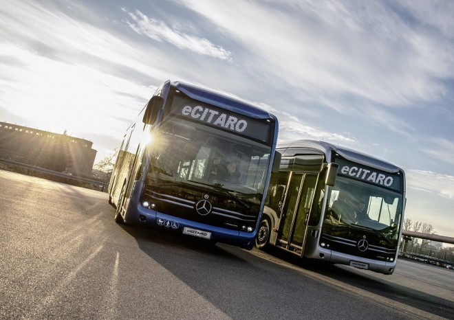 ​​​​​​Vlajkovou lodí expozice Mercedes-Benz na veletrhu GPTS byl model eCitaro