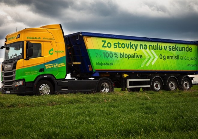 ​Scania poháněná stoprocentní bionaftou má za sebou prvních 380 tisíc kilometrů