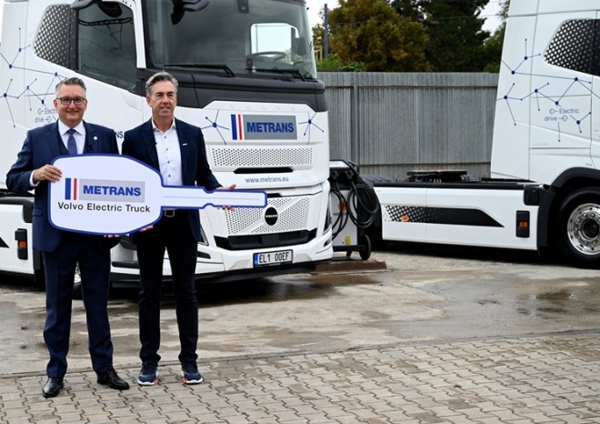 ​METRANS uvádí na trh největší flotilu elektrických nákladních vozidel Volvo v České republice