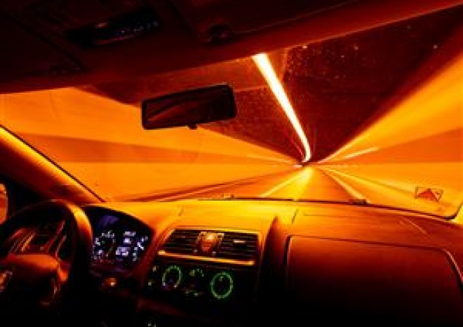 ​V Jihlavě policie pokutuje kamiony, které po zavření tunelu nejedou po objížďce