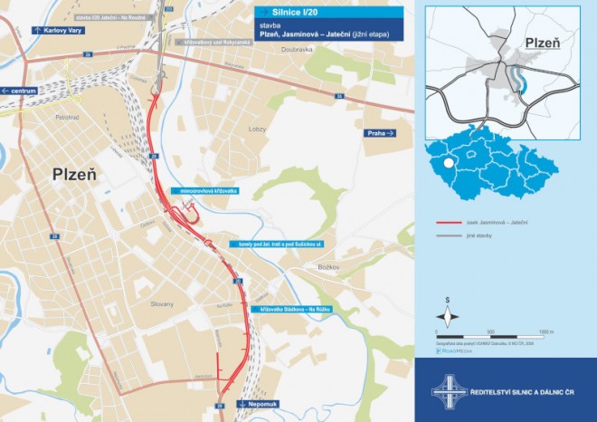 ŘSD staví v Plzni tunel pod modernizovanou železniční tratí na České Budějovice