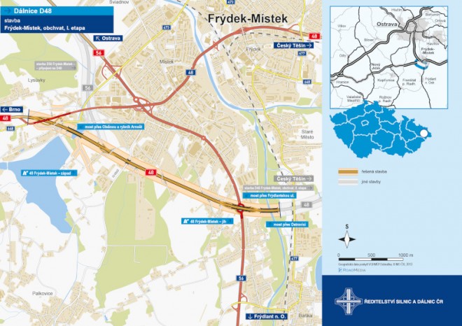 Po části obchvatu Frýdku-Místku se začne jezdit 30. června