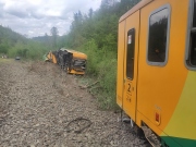ČD začnou ve čtvrtek u Klínce odstraňovat vozy po vykolejené vlakové soupravě