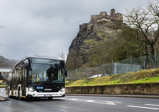 ​Dopravní podnik města Ústí nad Labem testuje elektrický autobus Scania Citywide