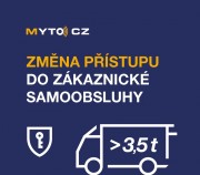 ​Od července se mění přihlašování do Zákaznické samoobsluhy systému elektronického mýtného