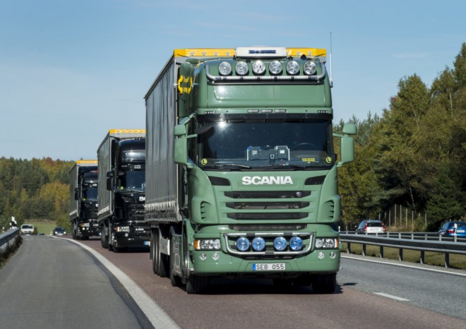 ​Jízda v konvojích sníží spotřebu paliva i emisí oxidu uhličitého