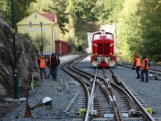 ​Zkoušky ozubnicových výhybek vyrobené pro dopravnu Dolní Polubný byly úspěšně dokončeny
