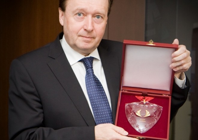 Generální ředitel AŽD Praha oceněn Řádem Zlatého Vavřínu