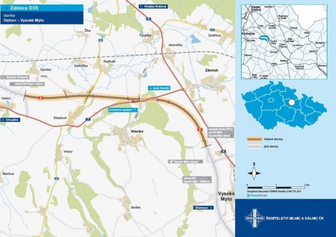 ŘSD pokračuje v soutěži na zhotovitele tunelu Homole na budoucí dálnici D35