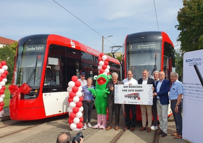 ​Nové tramvaje Škoda ForCity Plus 47T zahajují provoz v Chotěbuzi