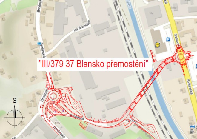 Přemostění v Blansku zhotoví Metrostav, práce za 264 milionů začnou v srpnu