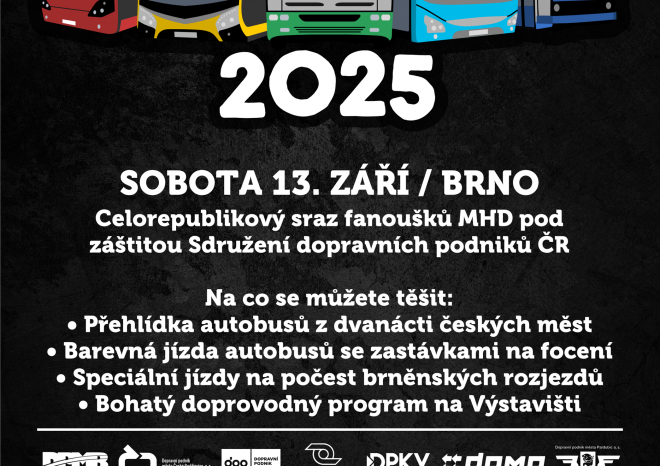 ​ŠOTODAYS 2025: Brno opět přivítá fanoušky městské hromadné dopravy z celé republiky