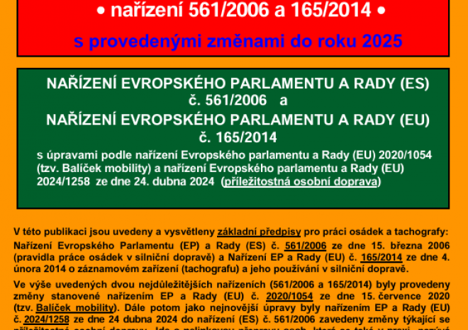 ​Systemconsult vydává novou příručku o pracovních režimech řidičů