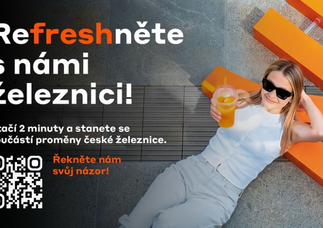 ​Co funguje a co zlepšit? Správa železnic se ptá cestujících po celém Česku