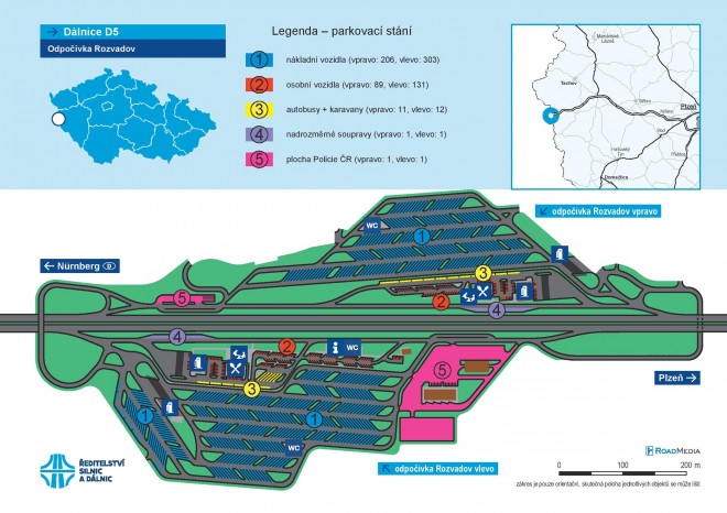 ​ŘSD zprovoznilo první polovinu modernizované rozvadovské odpočívky na D5