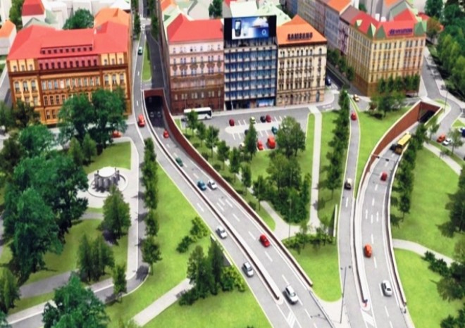 Magistrála v centru Prahy pod zem nepůjde