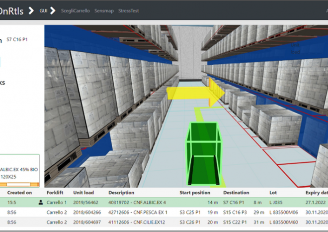 ​Roste zájem nejen o digitální dvojčata vozíků, ale i jednotlivých palet ve skladu