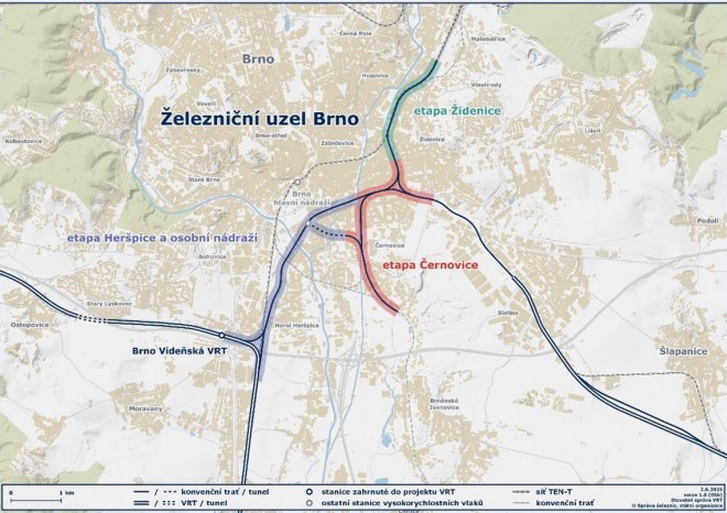 ​SŽ vybrala projektanta pro etapu Černovice, která je součástí modernizace brněnského uzlu
